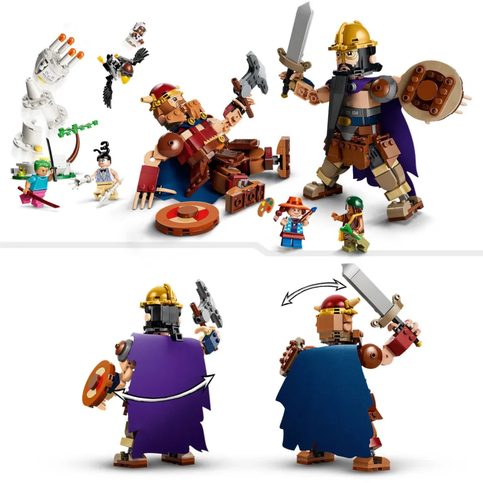 Lego One Piece Dorry vs. Brogy – Reuzen van Kleine Gaarde 75644 Set, foto 7