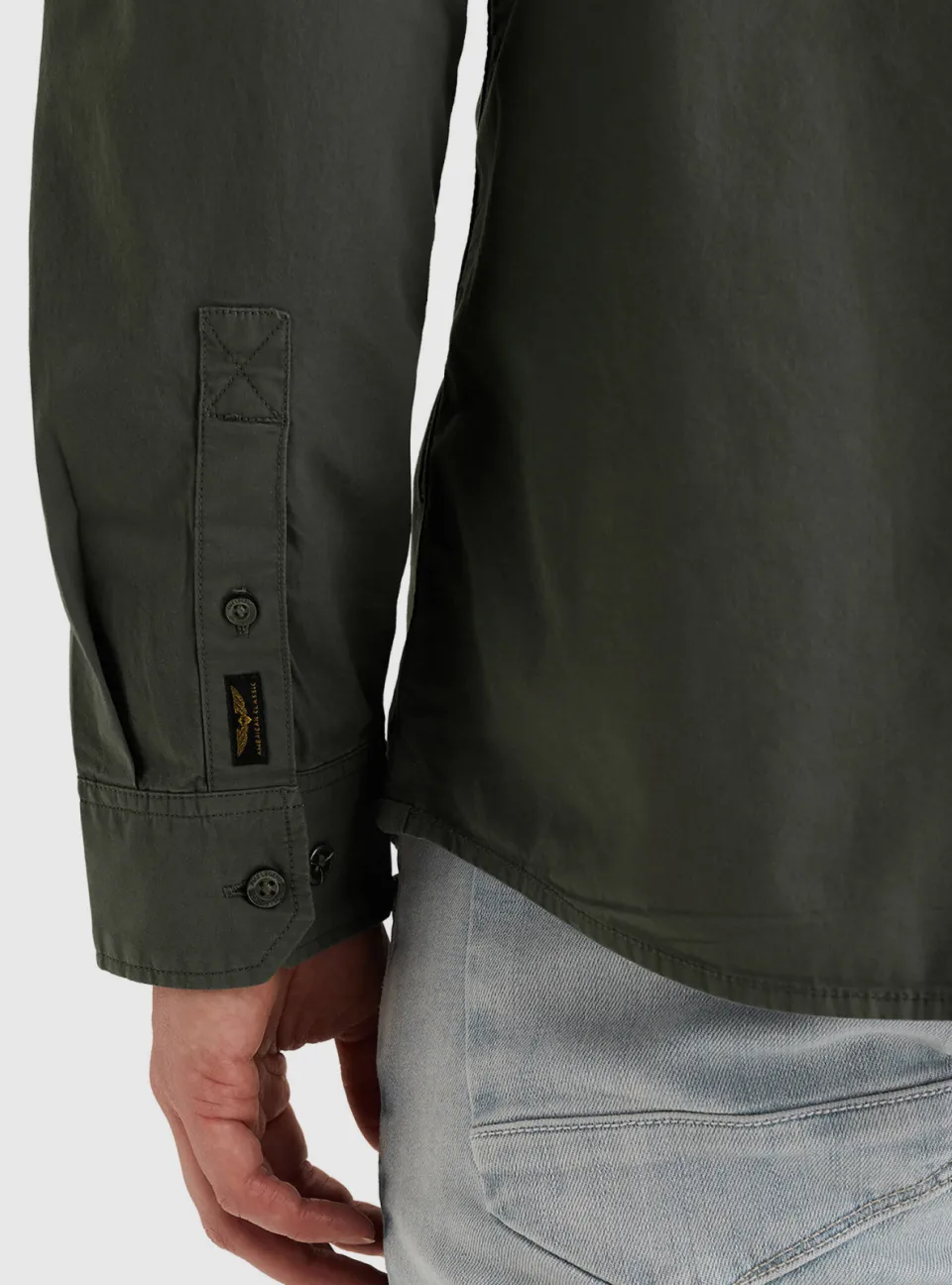 PME Legend regular casual overhemd donkergroen, foto 5