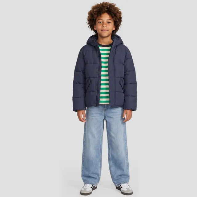 Me & My Monkey winter pufferjas - donkerblauw