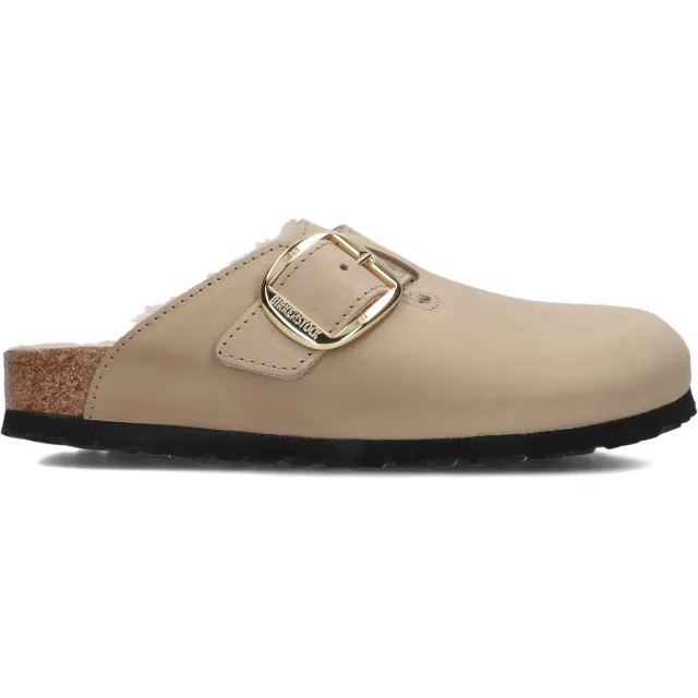 Birkenstock Boston Big Buckle instapper beige, foto 2
