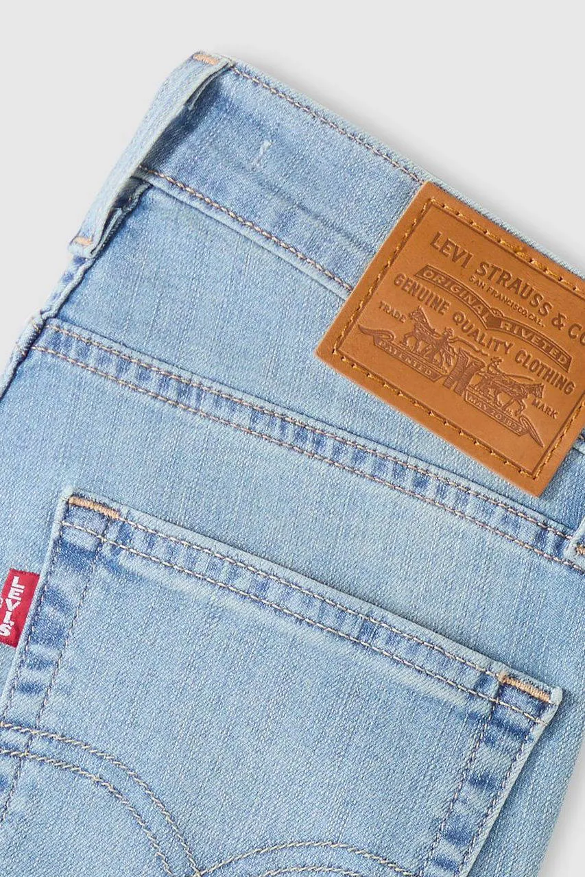 Levi's 724 high waist straight leg jeans medium blue denim, foto 7