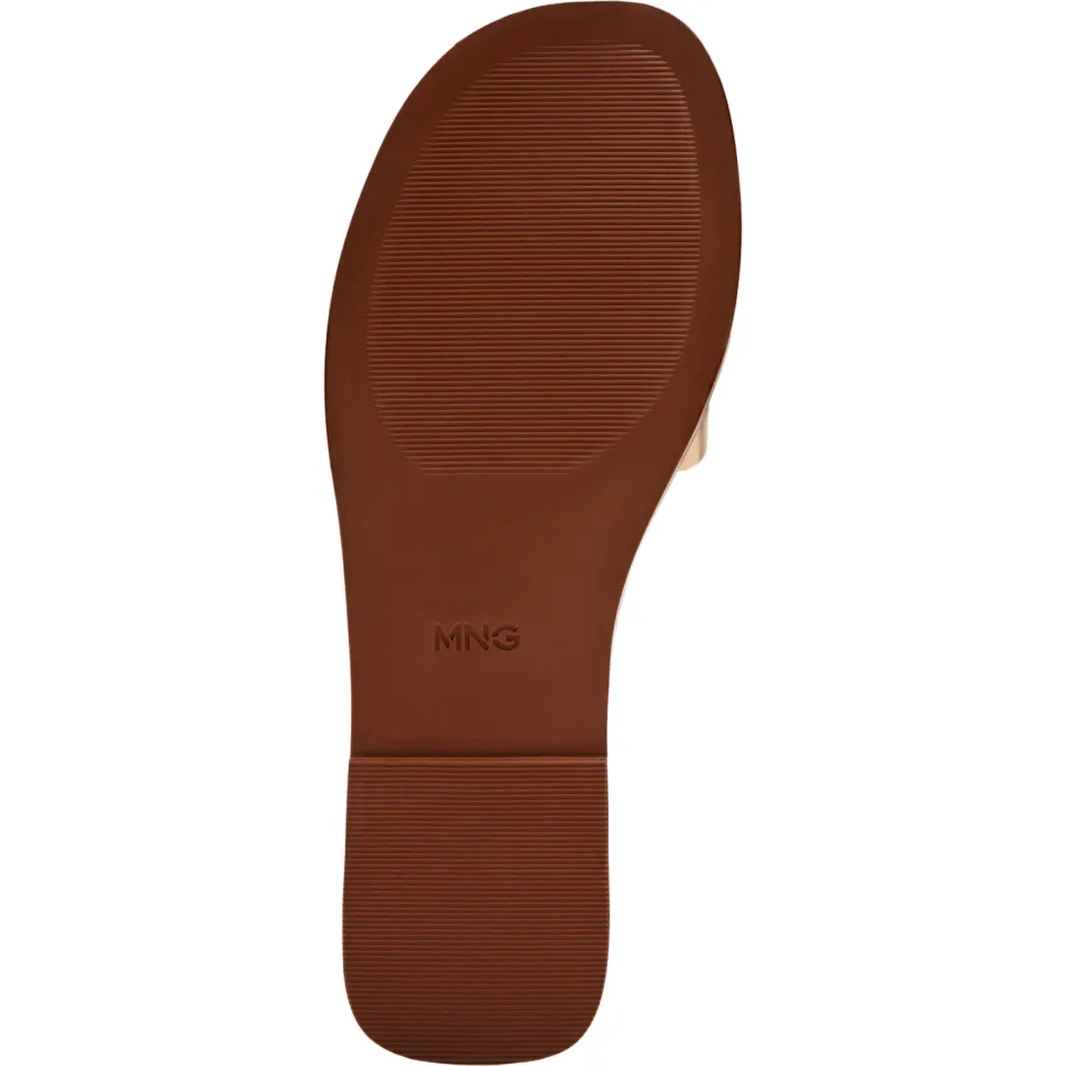 Mango TEEN leren sandalen goud, foto 6