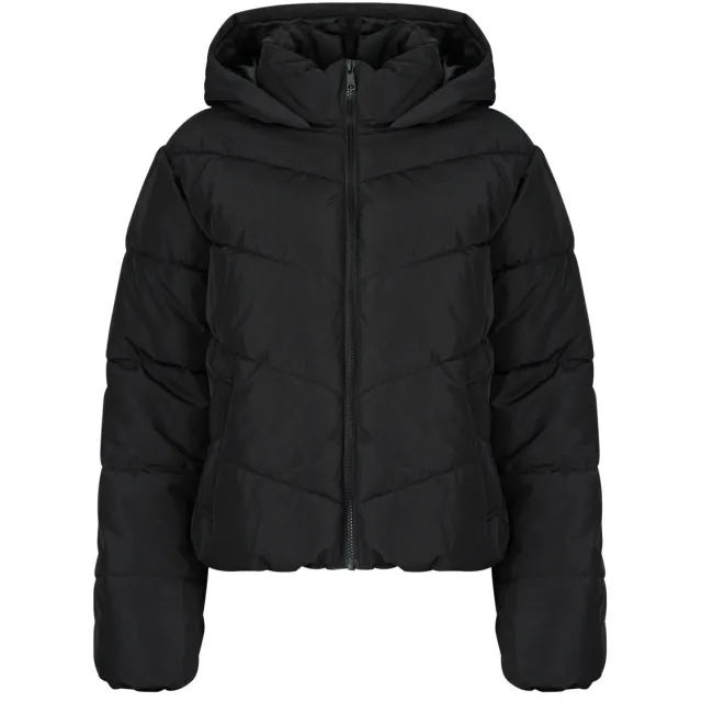 Only ONLCLAIR puffer jas met capuchon zwart
