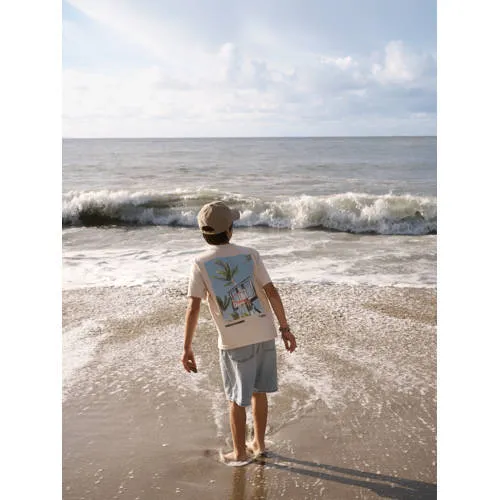 Abercrombie & Fitch jersey t-shirt taupe, foto 6
