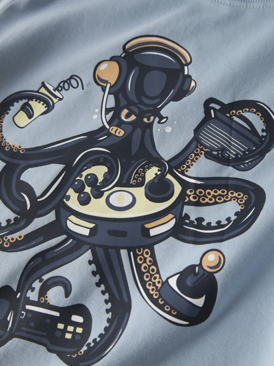 NAME IT T-shirt met octopusprint lichtblauw, foto 4