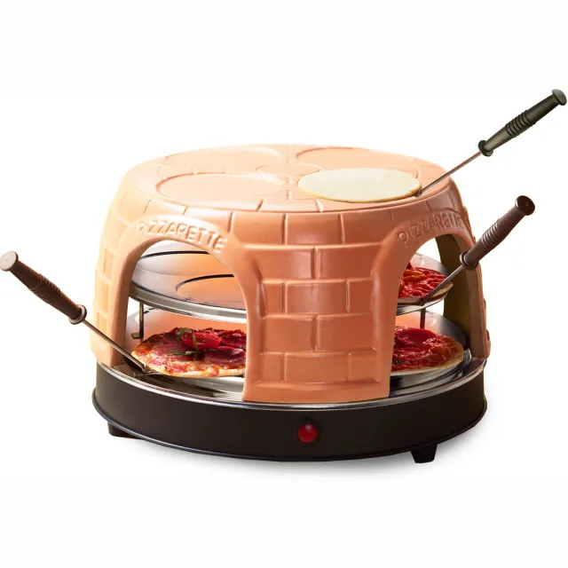 Emerio Pizzarette pizzamaker terracotta Zwart