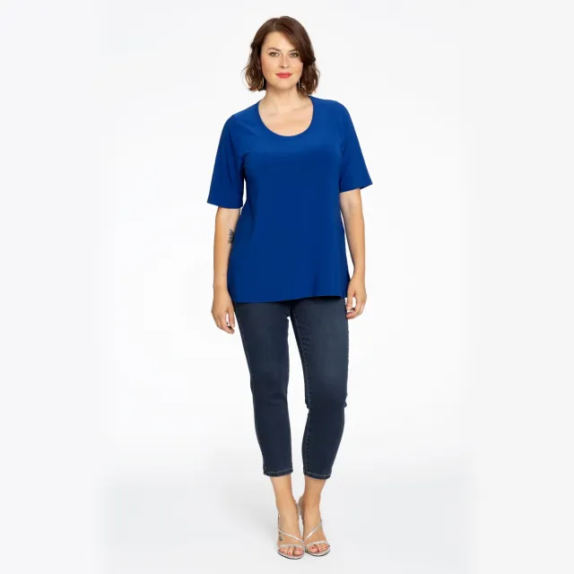 Yoek T-shirt A-lijn blauw, foto 2