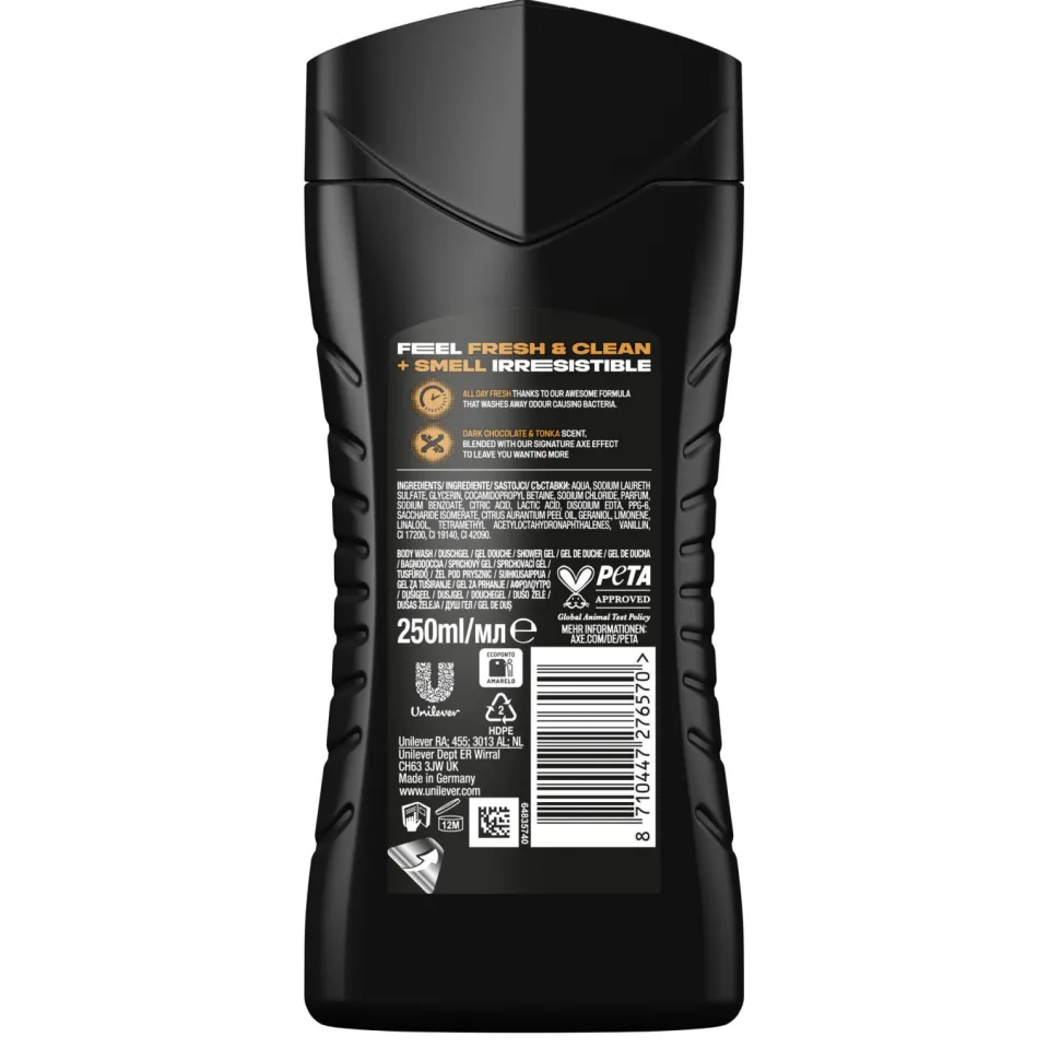 Axe Dark Temptation FIFA 3-in-1 douchegel 6 x 250 ml, foto 5
