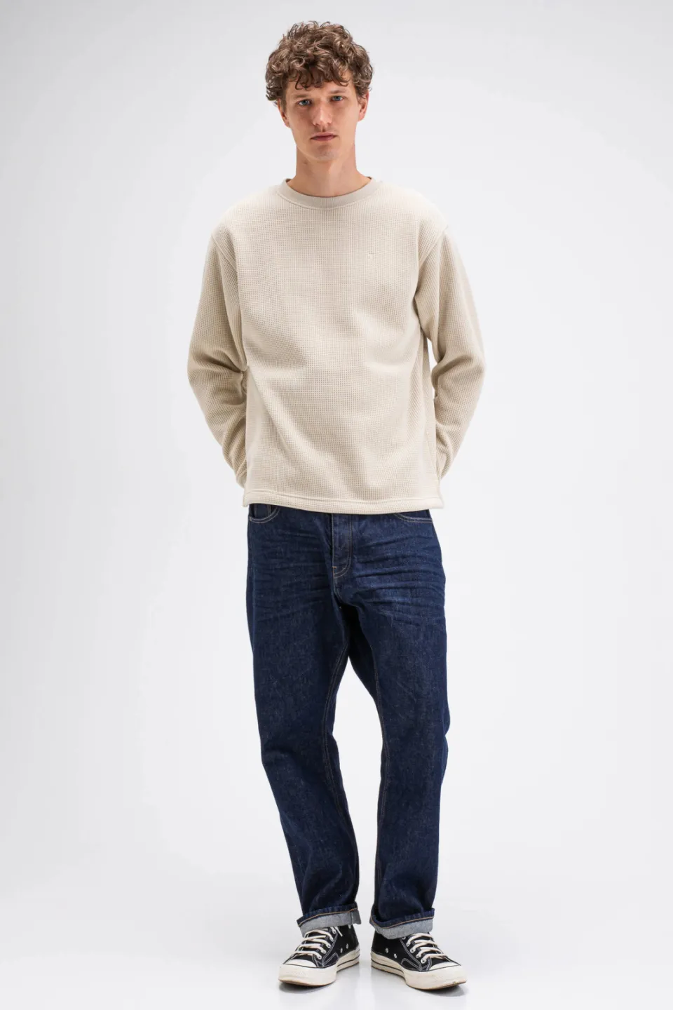 Butcher of Blue regular fit sweater - beige/grijs, foto 4