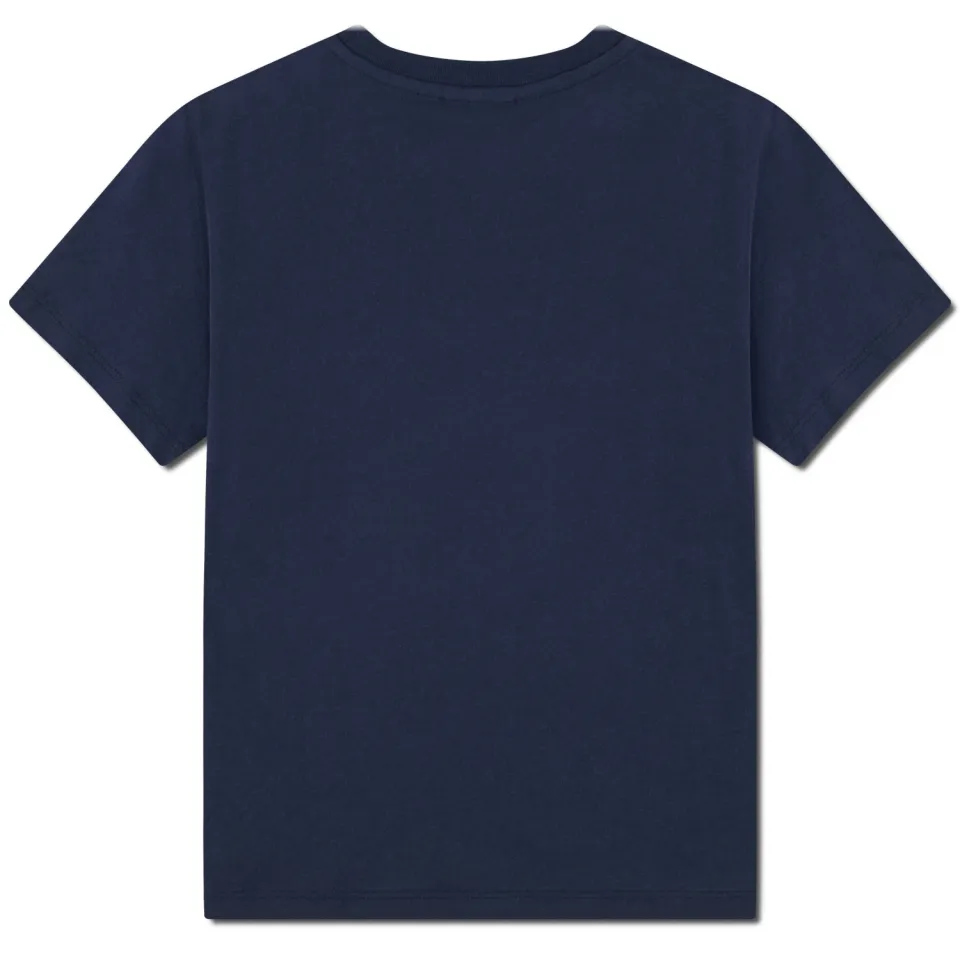 Lacoste t-shirt donkerblauw effen, foto 2