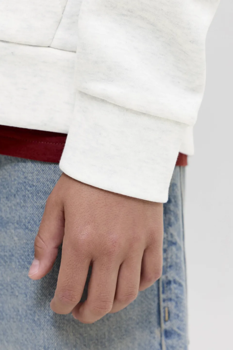 Jack & Jones JUNIOR hoodie - wit, foto 6