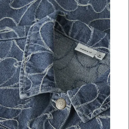 NAME IT denim blouse middenblauw, foto 3