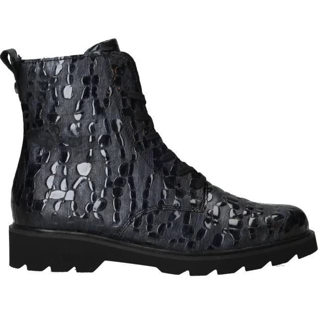 Remonte veterboots blauw lak