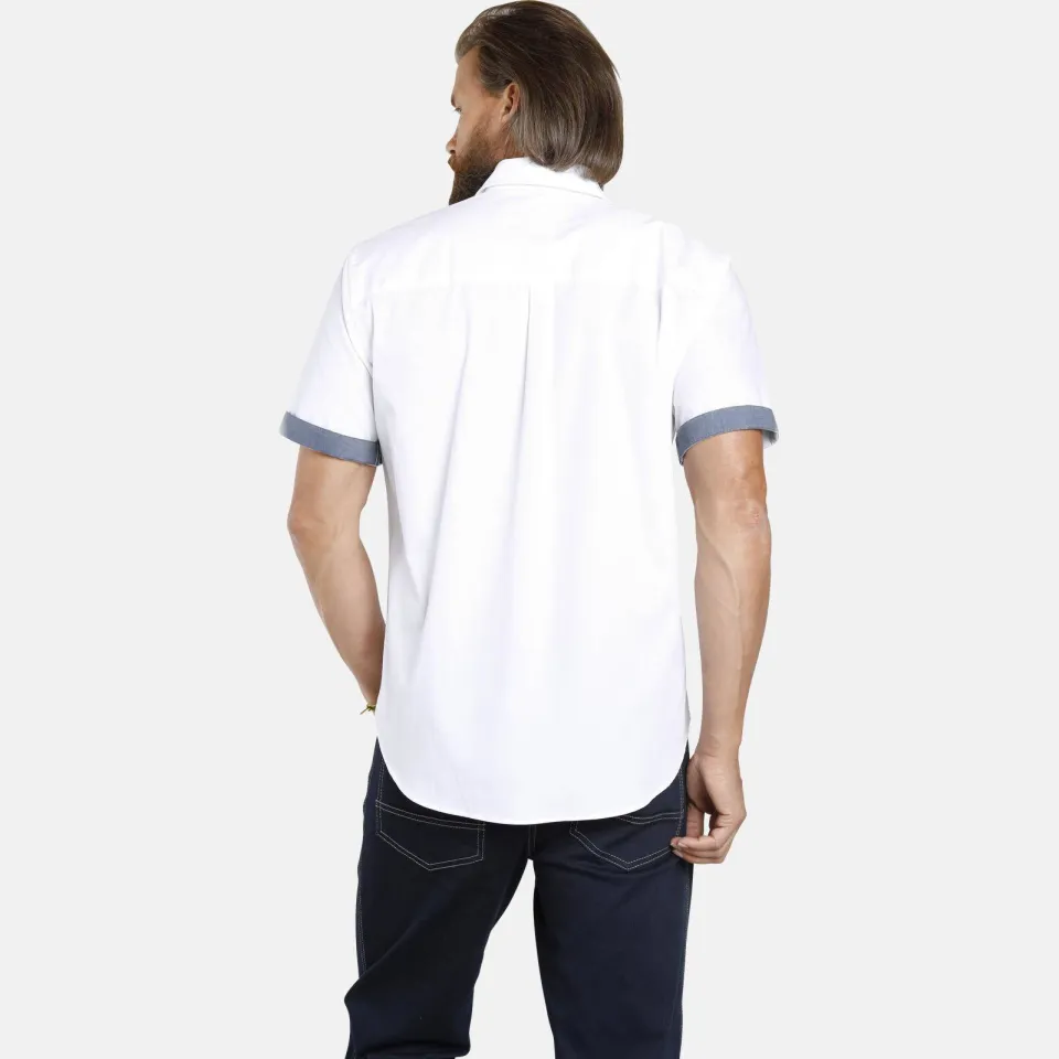 Jan Vanderstorm casual overhemd EVIN Plus Size - (set van 2) wit/donkerblauw, foto 7