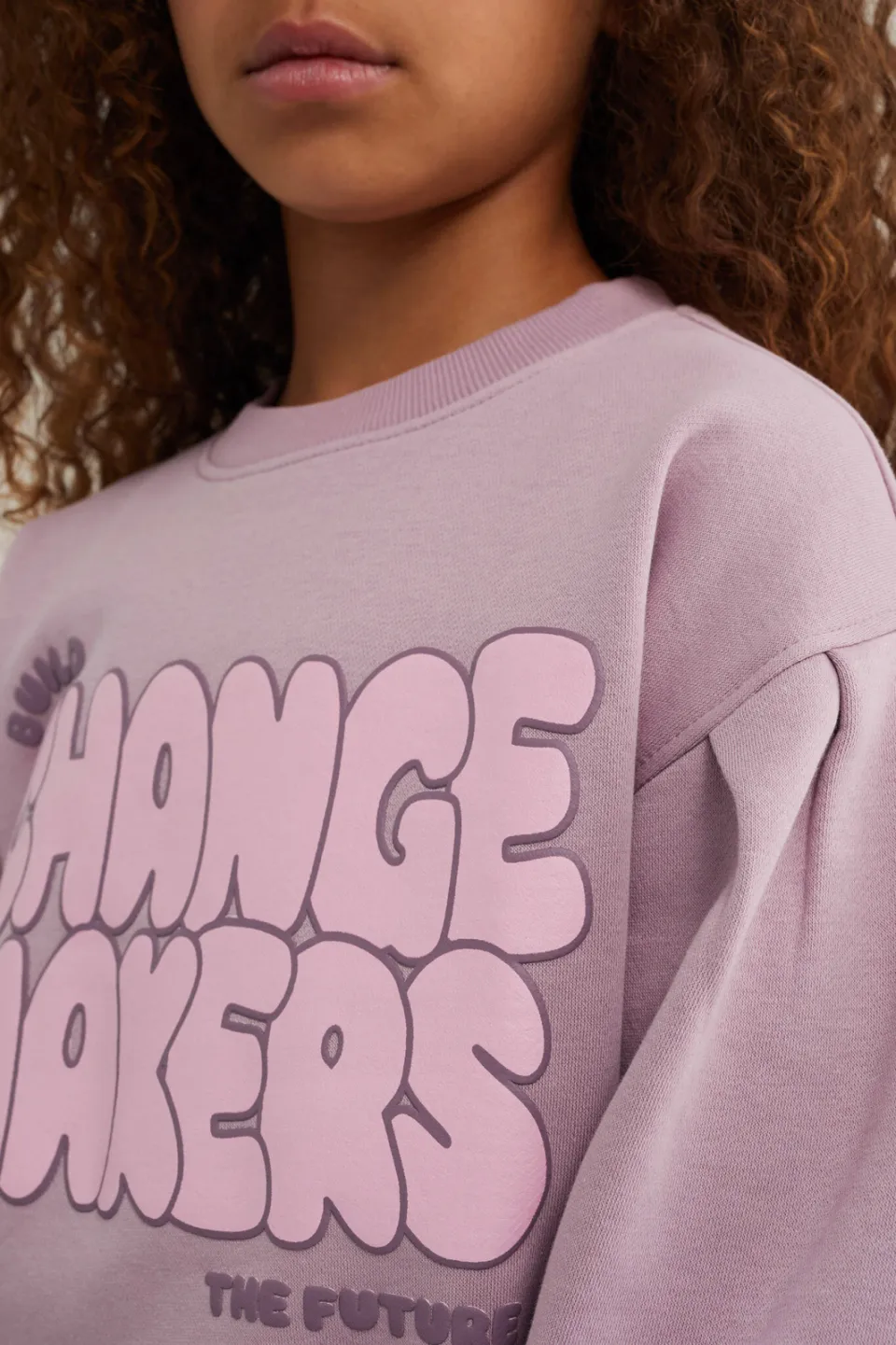 WE Fashion sweater met print - lila, foto 5