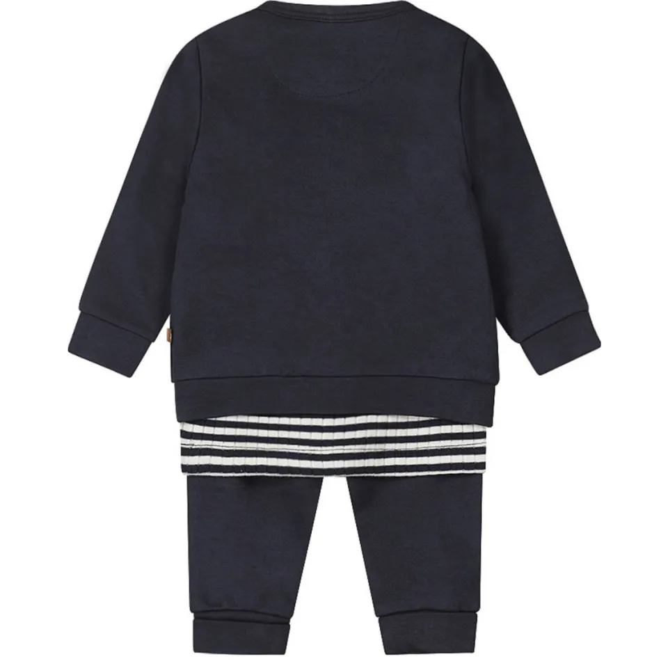 Dirkje vest + longsleeve + broek blauw/wit, foto 3