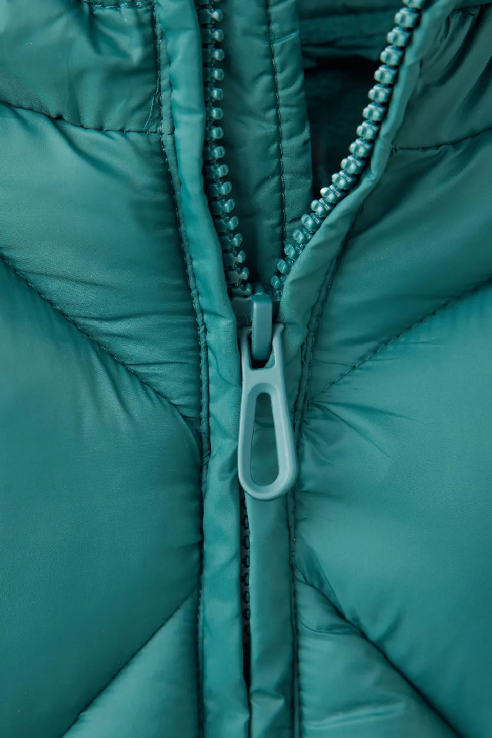 Mango gewatteerde winterjas turquoise, foto 4