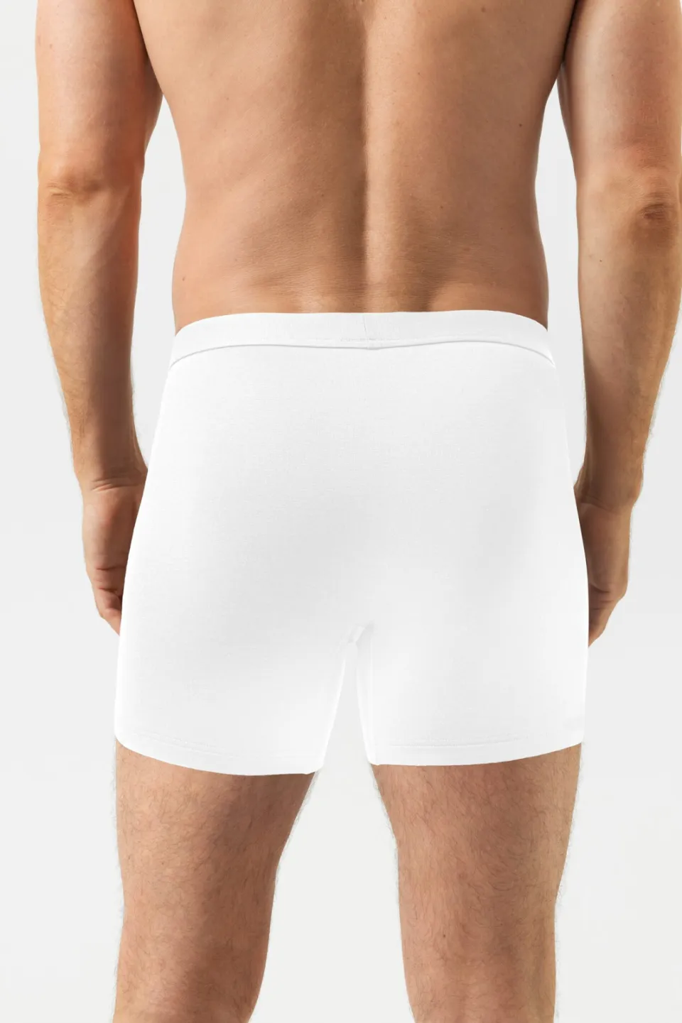 Mey Iconic Modal trunk shorty long boxershort wit, foto 4
