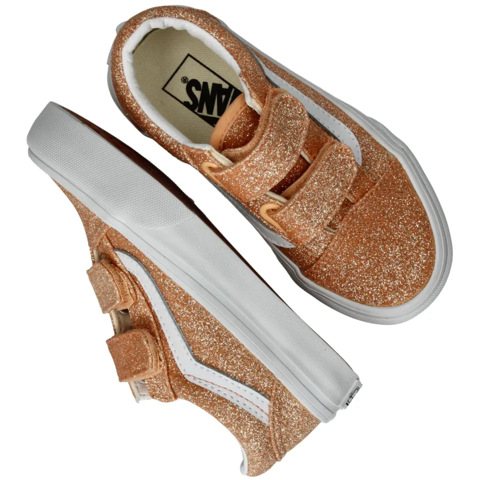 Vans Old Skool V glittersneaker roze, foto 5