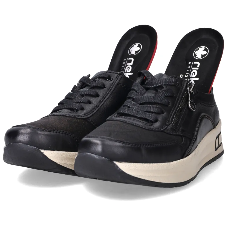 Rieker Sneakers Dames Zwart, foto 8