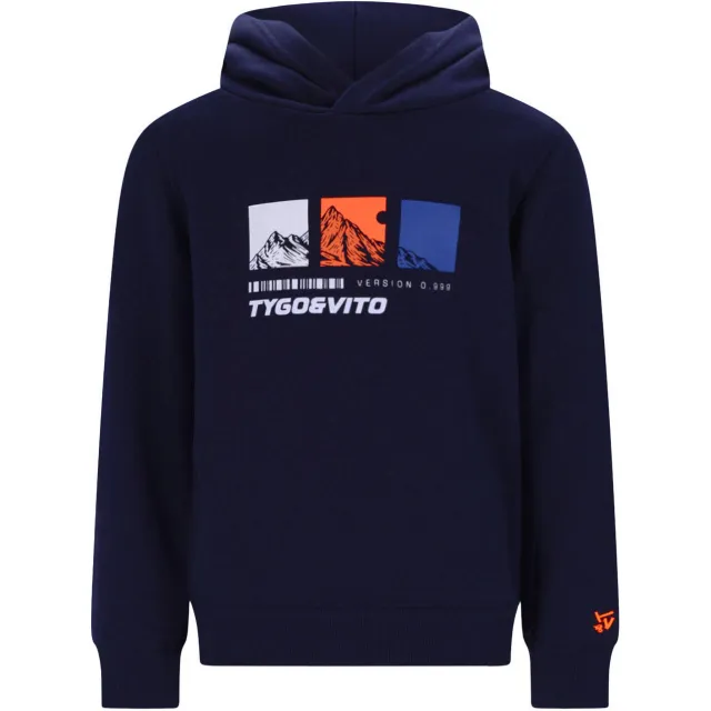 TYGO & vito hoodie donkerblauw