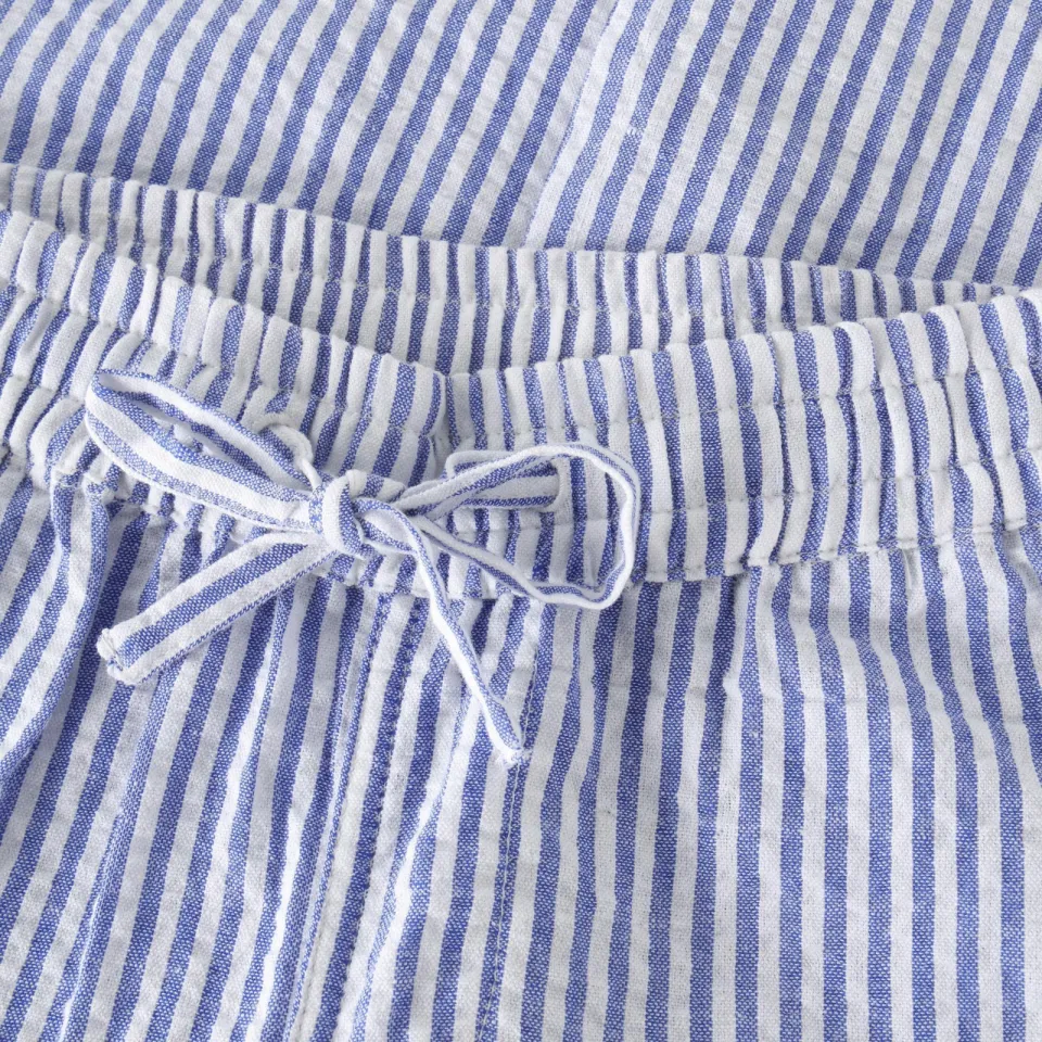Daily7 wijde broek gestreept paars, foto 6