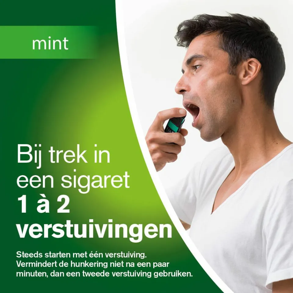 Nicorette Mondspray Mint Duo 1 mg 2 x 13,2 ml, foto 3