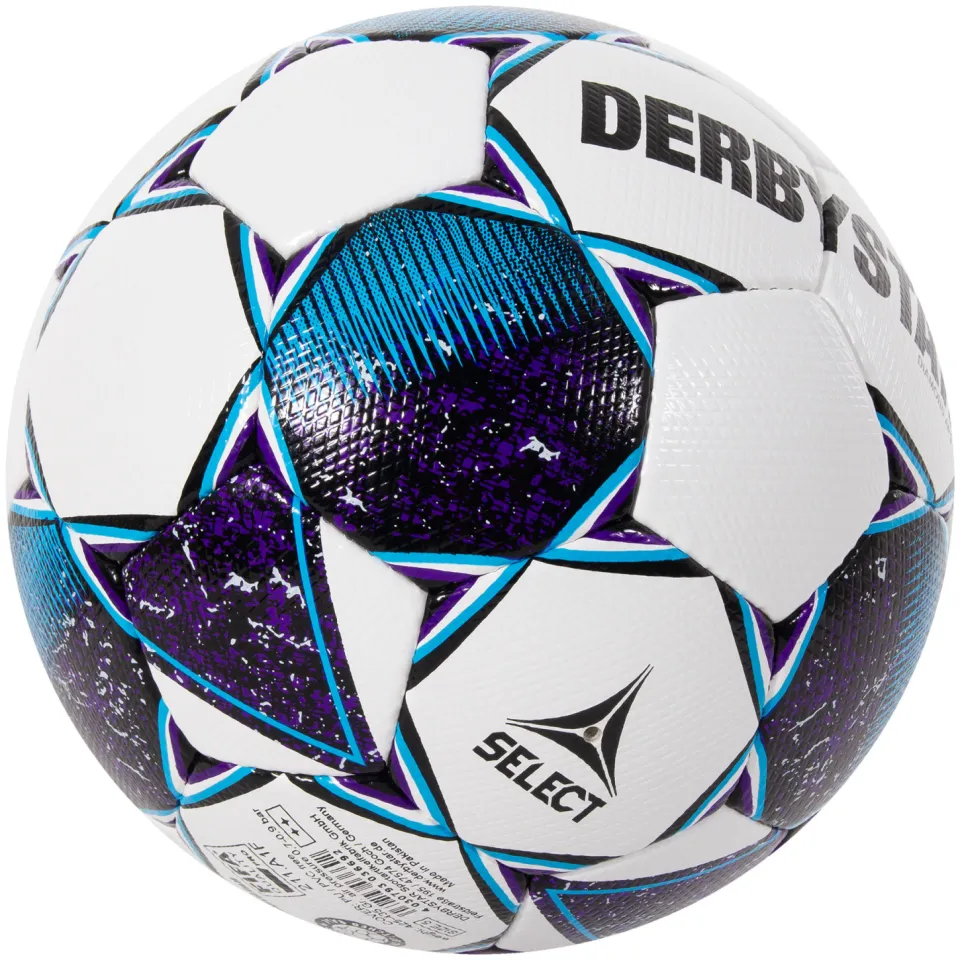 DerbyStar Diamond II Voetbal Maat 5 Wit Blauw Paars, foto 7