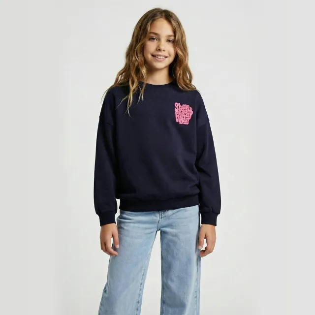 Cars sweater met backprint - zwart/roze