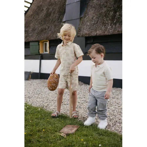 Levv Little polo met print - zand, foto 3