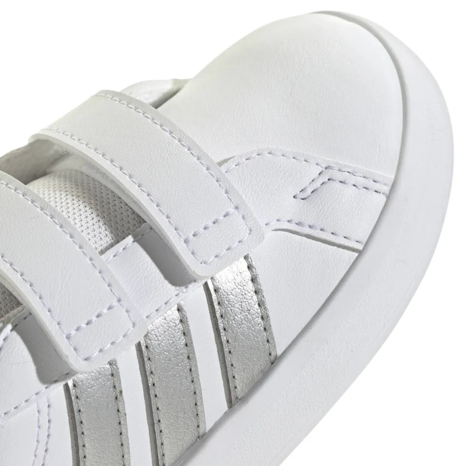 Adidas Sportswear Grand Court 3.0 imitatieleren sneakers - wit/zilver, foto 6