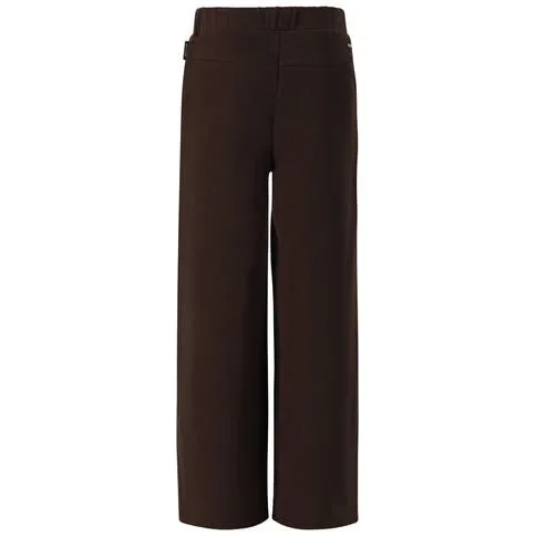 Retour Jeans Adar wide leg broek donkerbruin