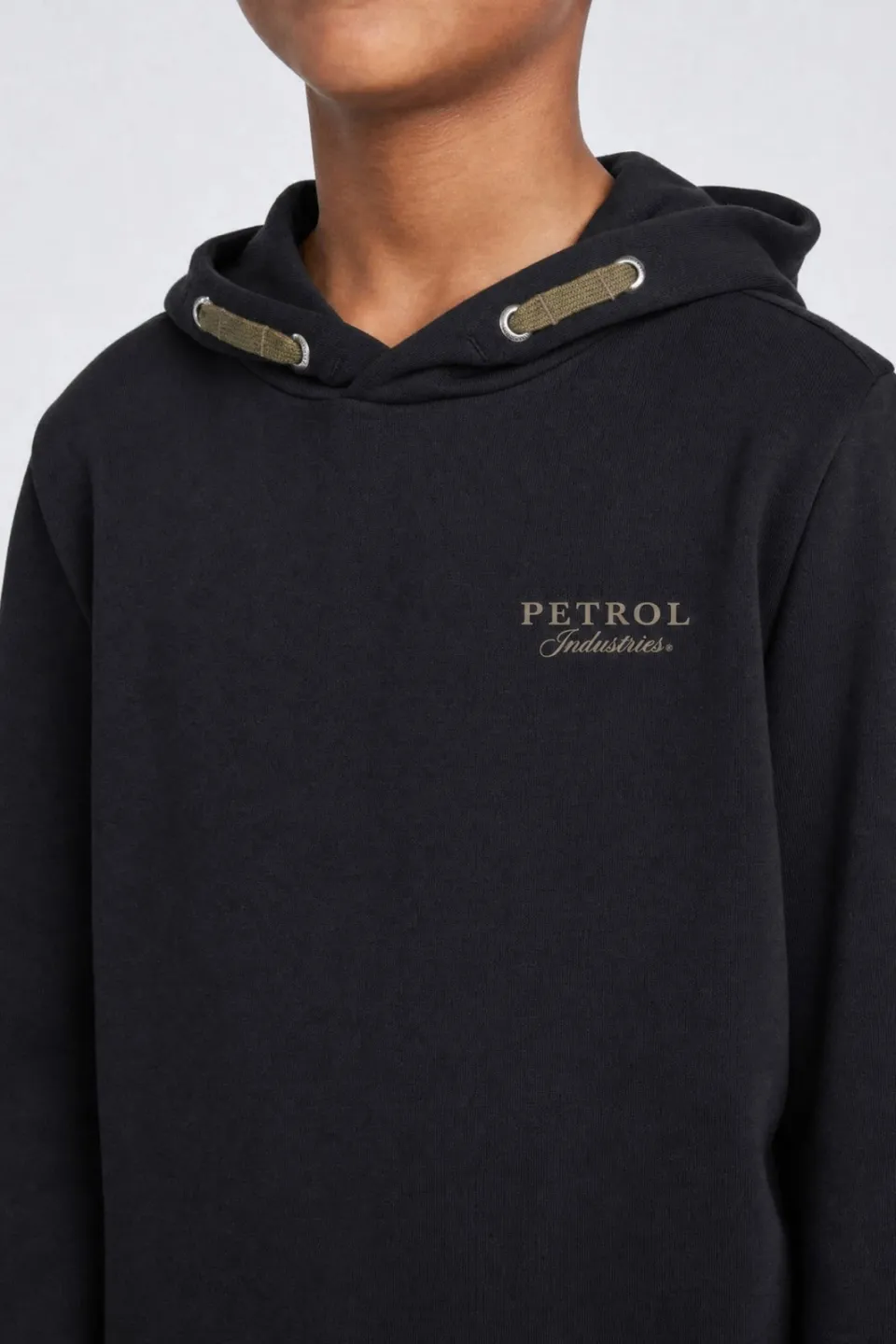Petrol Industries rechtvallende hoodie met logo - zwart, foto 4