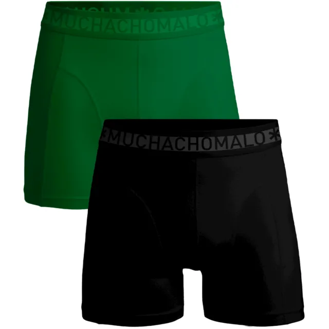 Muchachomalo Heren 2-pack Boxershorts Effen Veelkleurig