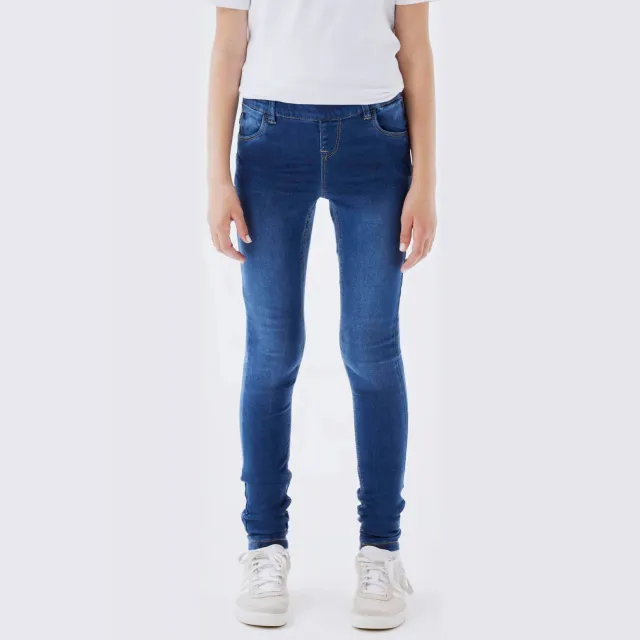 NAME IT KIDS skinny jeans NKFPOLLY dark blue denim