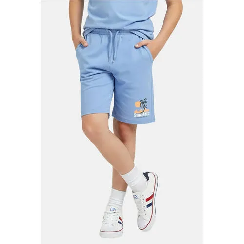 Cars joggingshort lichtblauw met print, foto 4