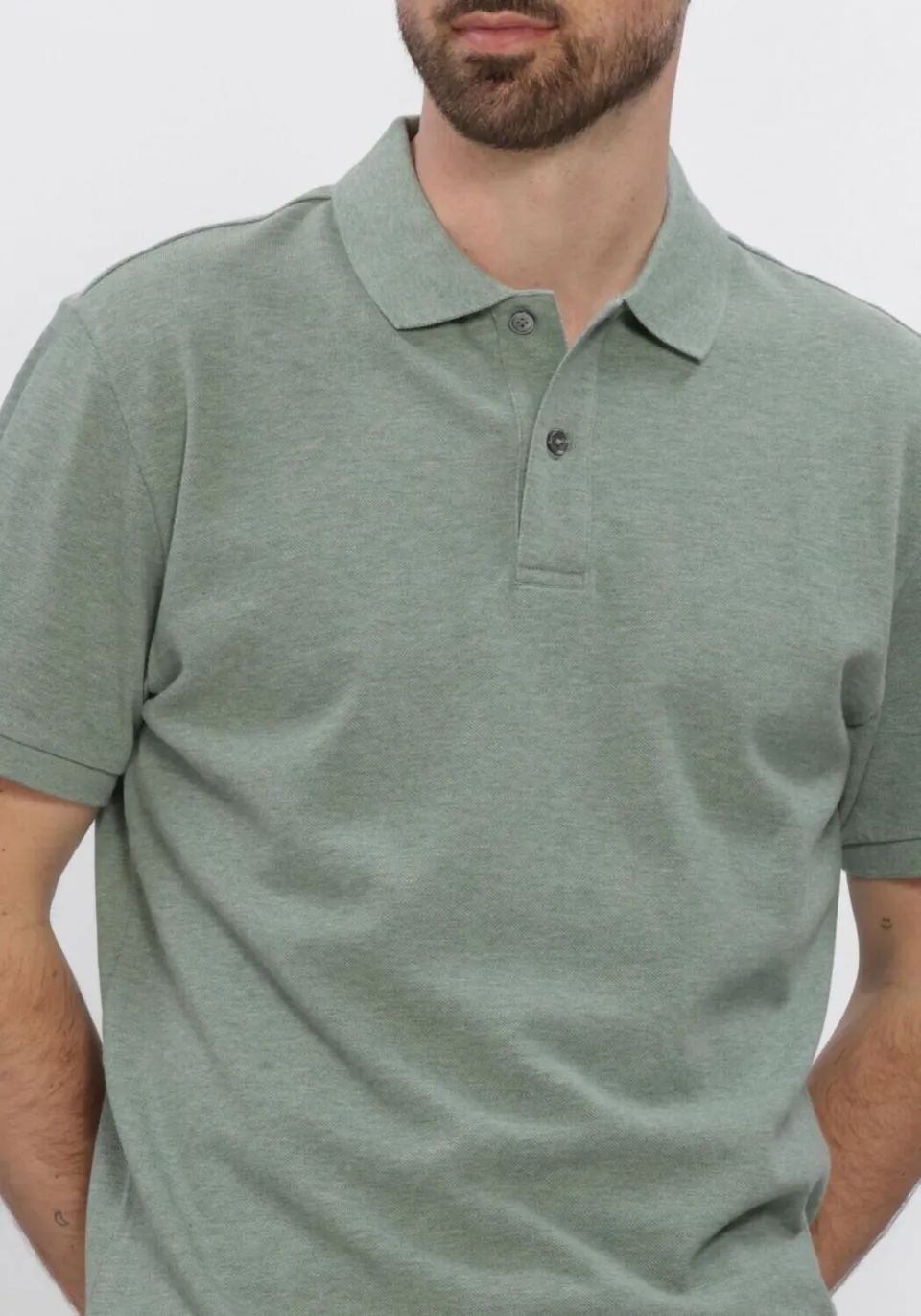 Profuomo Heren Polo's & T-shirts Basic Pique - Groen, foto 6