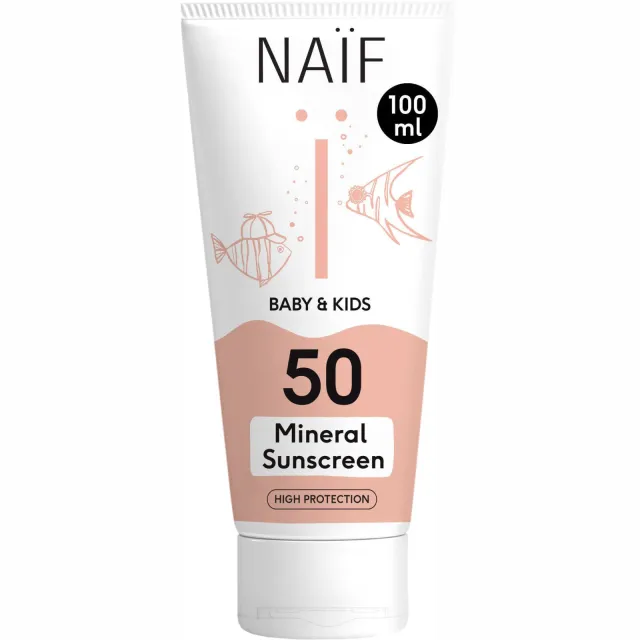 Naif NAÏF Baby & Kids minerale zonnebrandcrème factor 50 - 100 ml