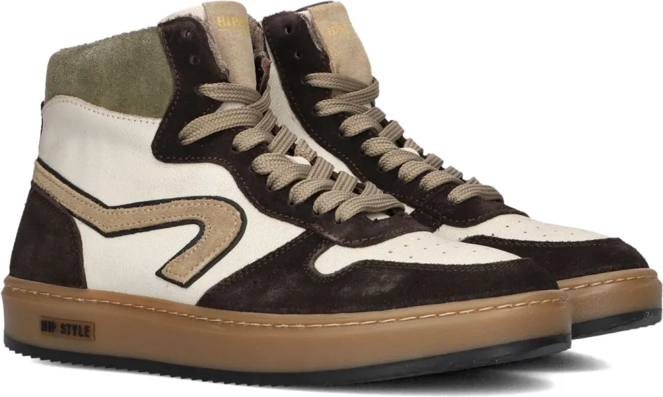 Hip Shoe Style H1803 hoge sneakers bruin, foto 2