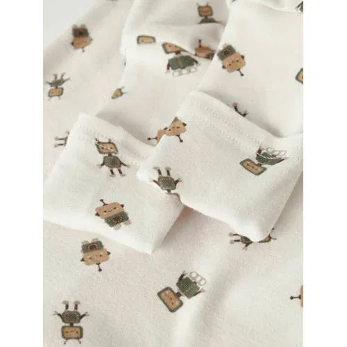 NAME IT BABY pyjama NBMNIGHTSUIT beige groen, foto 6