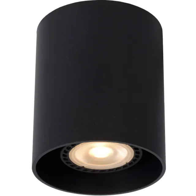 Lucide BODI - Plafondspot - Ø 8 cm - 1xGU10 - Zwart
