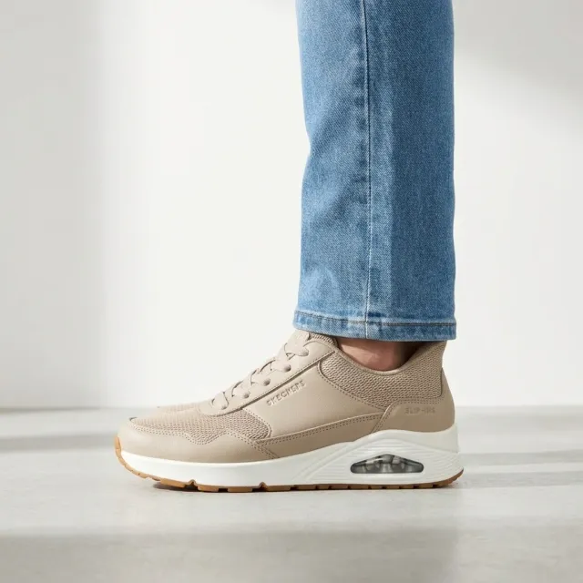 Skechers Slip-ins Uno sneaker taupe, foto 6