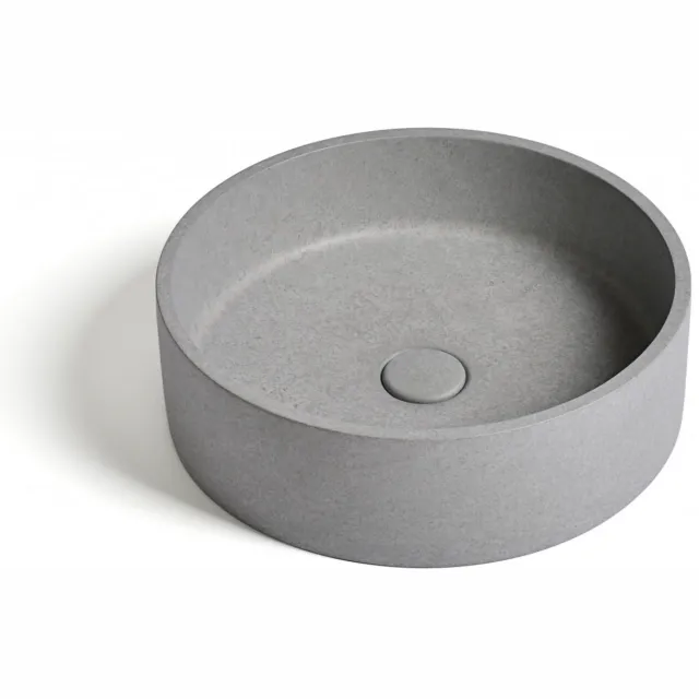 Ideavit Waskom Ideavit Idea.Ora 39x39x12 cm Rond Beton Grijs