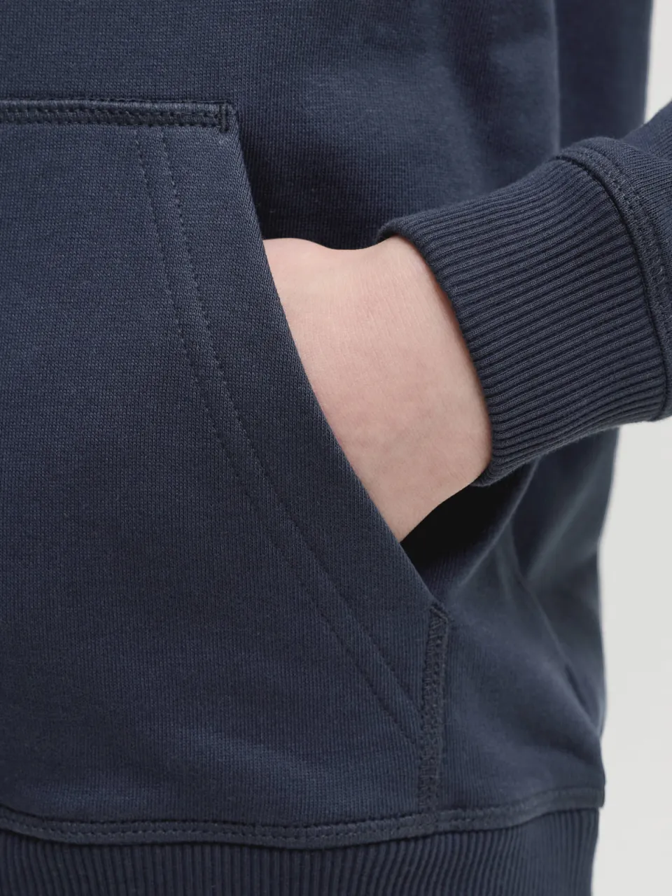 Jack & Jones JUNIOR hoodie donkerblauw nachtblauw, foto 6