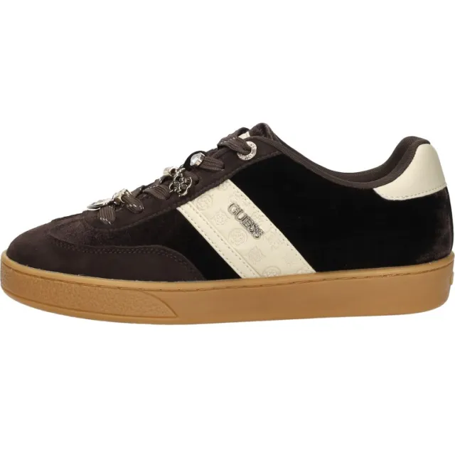 Guess NAOKI2 lage sneakers donkerbruin, foto 2