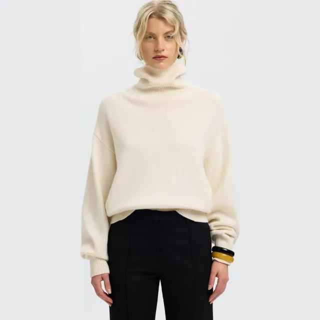 Selected Women coltrui met wol - ecru