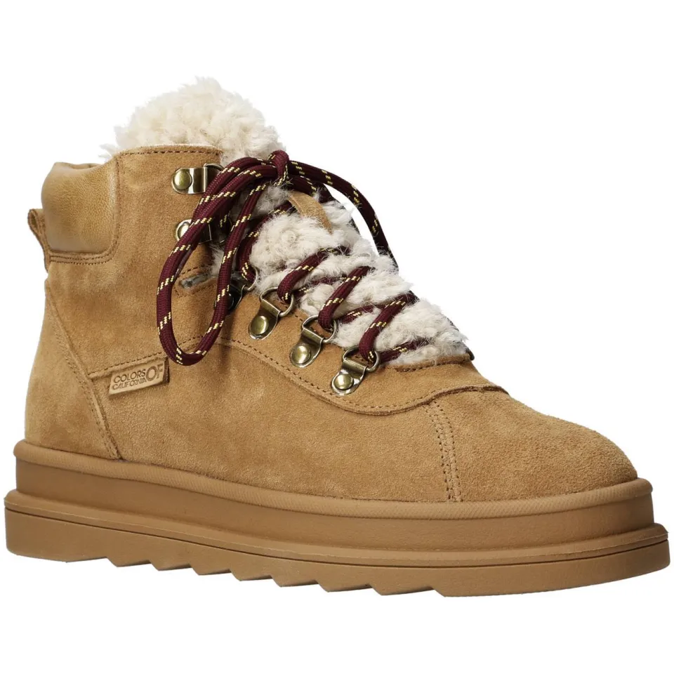 Colors of California Bodie01 suède veterboots met profielzool - beige, foto 7