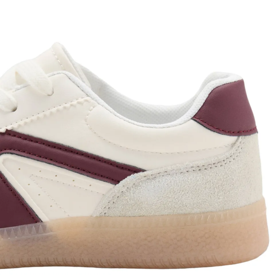 Mango Kids sneakers - beige/donkerrood, foto 7