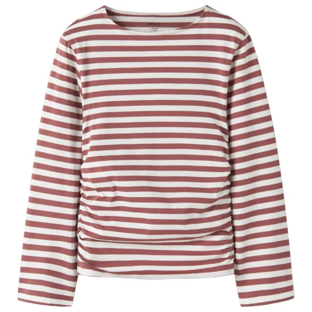 NAME IT gestreepte longsleeve rood/wit, foto 2
