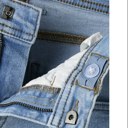 NAME IT KIDS straight denim short lichtblauw, foto 4